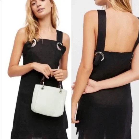 STYLE MAFIA Free People Black Linen Shift Dress S STYLE MAFIA Free People Black Linen Shift Dress S